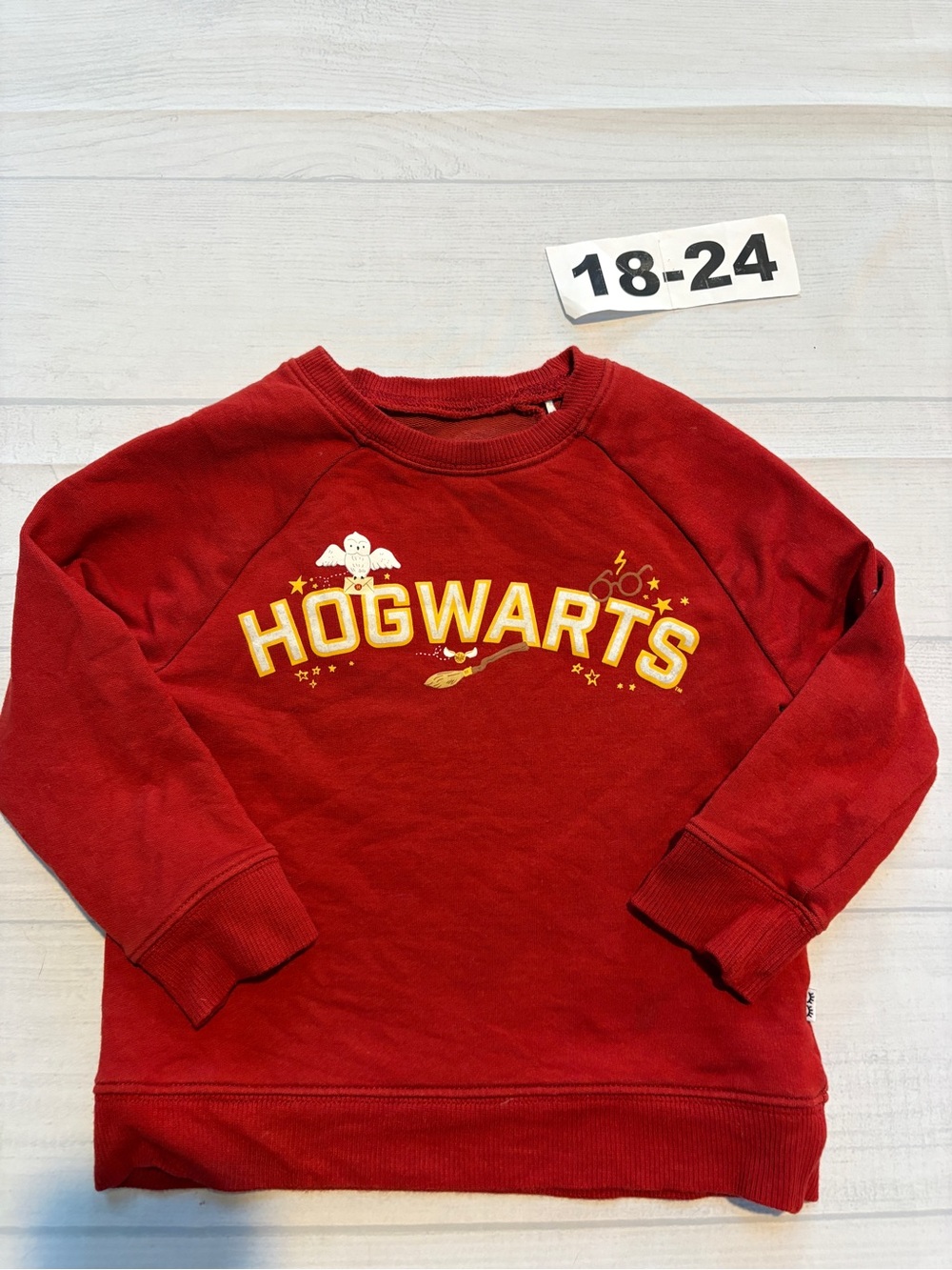 Little Sleepies Red Hogwarts Kids Sweatshirt